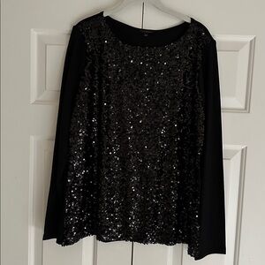 Talbots sequined knit top